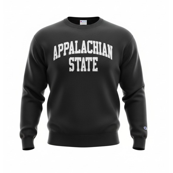 Vintage 90s Champion Reverse Weave Appalachian State Sweatshirt XL Black B27